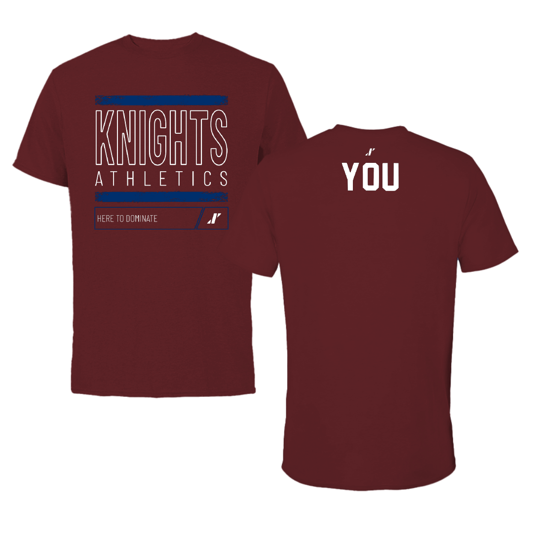 Fairleigh Dickinson University-Metropolitan Campus Golf Maroon Dominate Performance Tee - Kaitlyn You