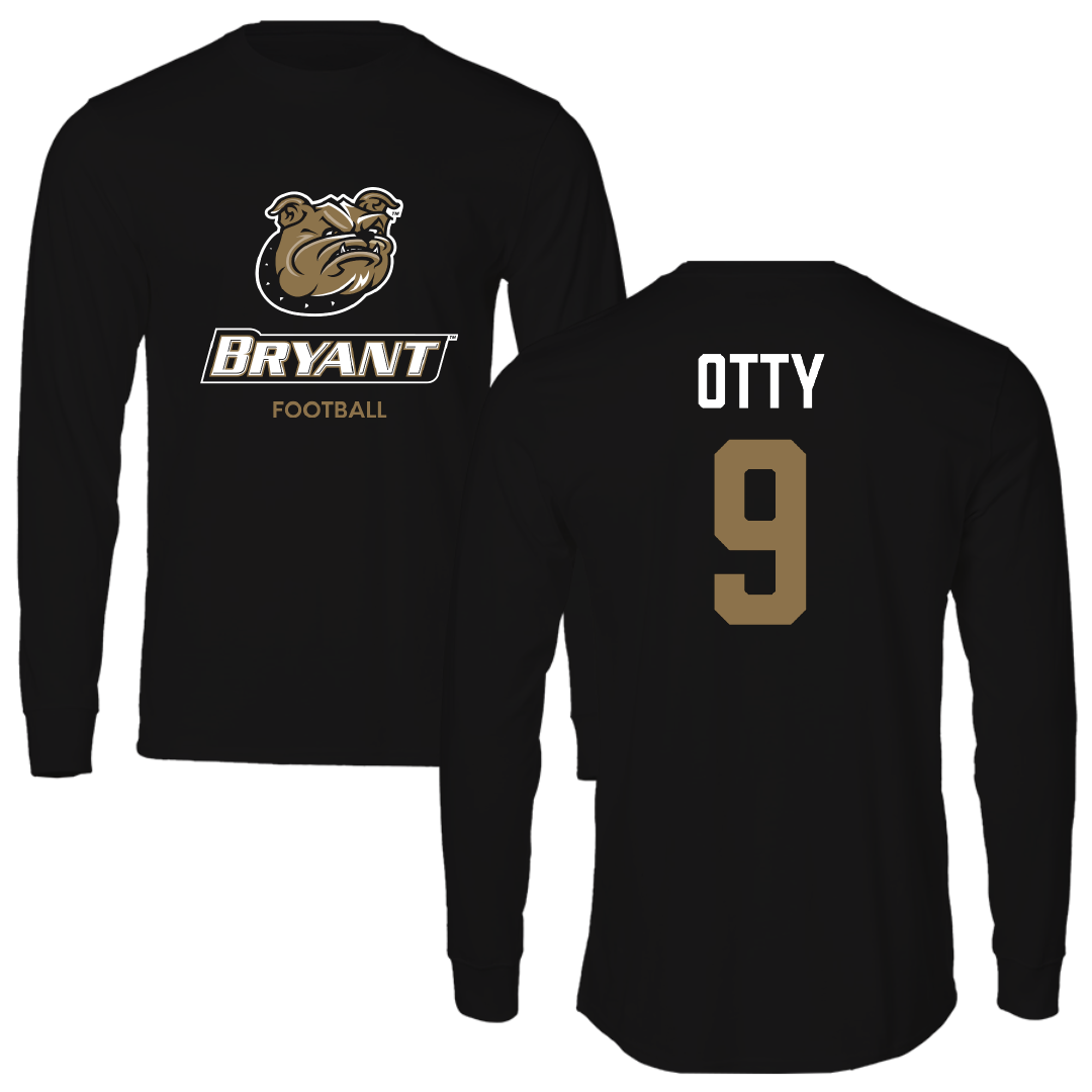 Bryant University Football Black Long Sleeve - #9 Michael Otty