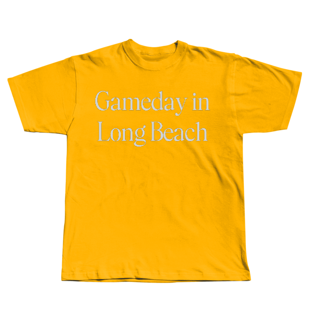 Long Beach State University Golf (W) Gold Gameday Tee - Emma Kang