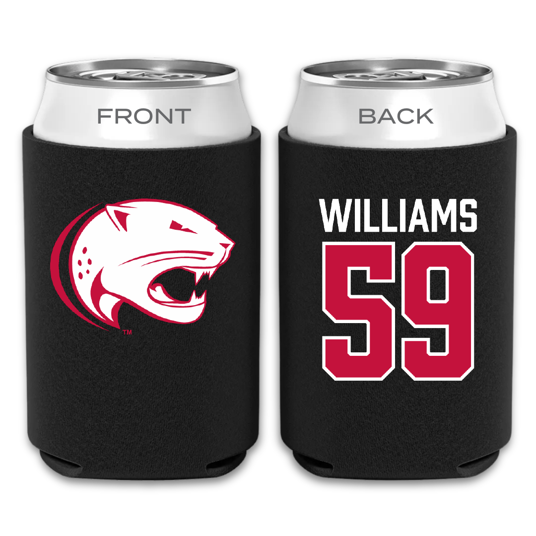 University of South Alabama Football Black Can Cooler - #59 Sam Williams