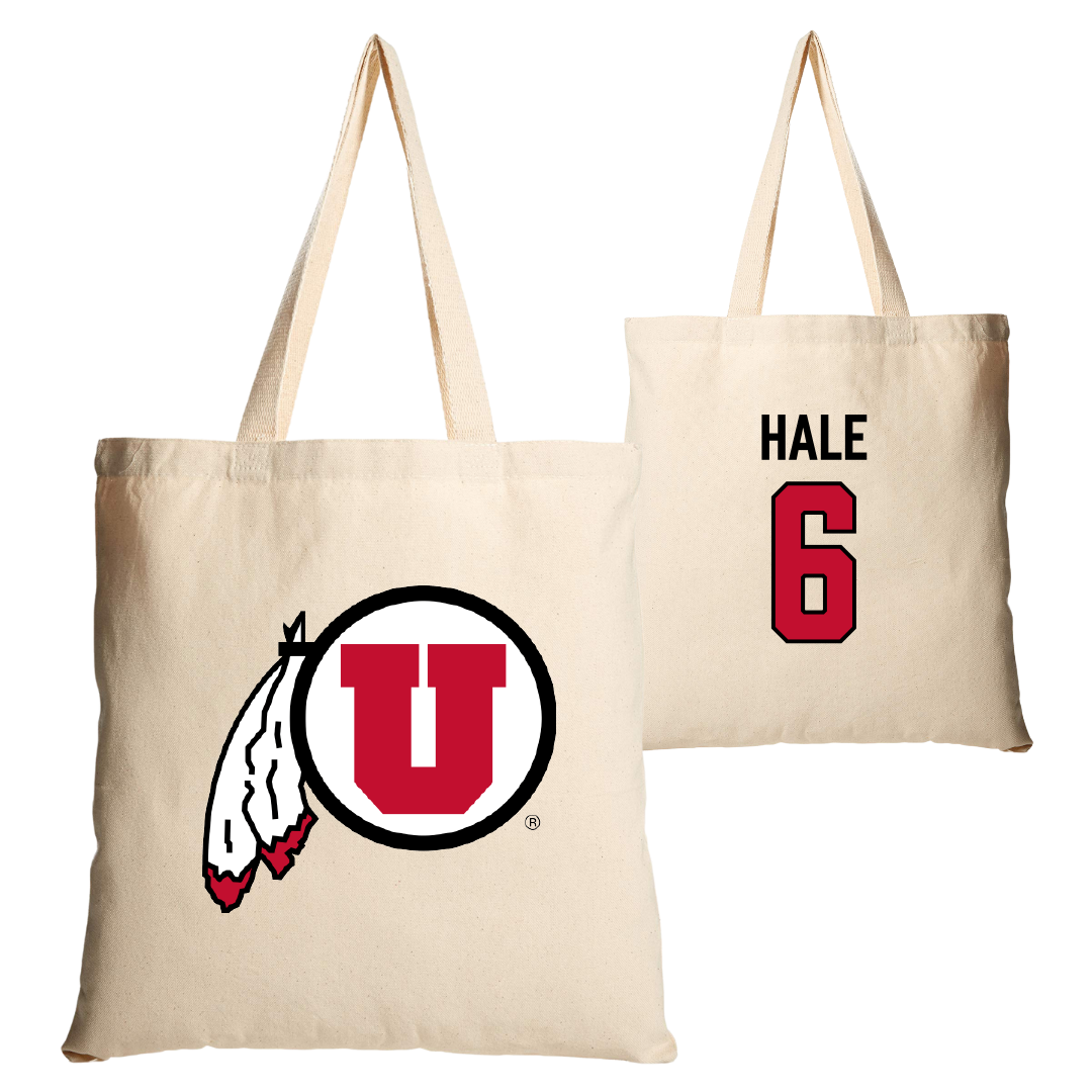University of Utah Soccer Tan Canvas Tote Bag - #6 Brooke Hale