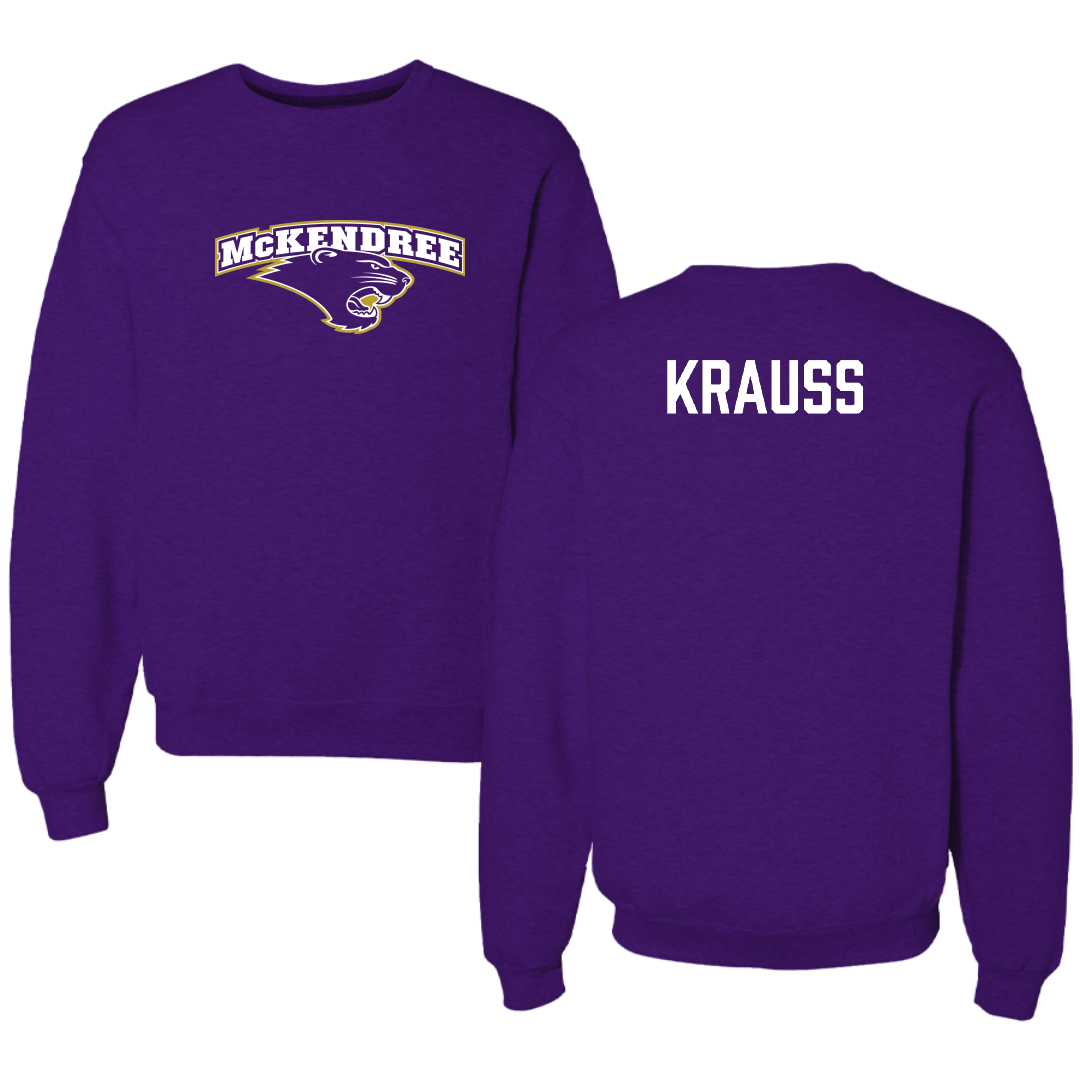 McKendree University Wrestling Purple Crewneck - Lydia Krauss