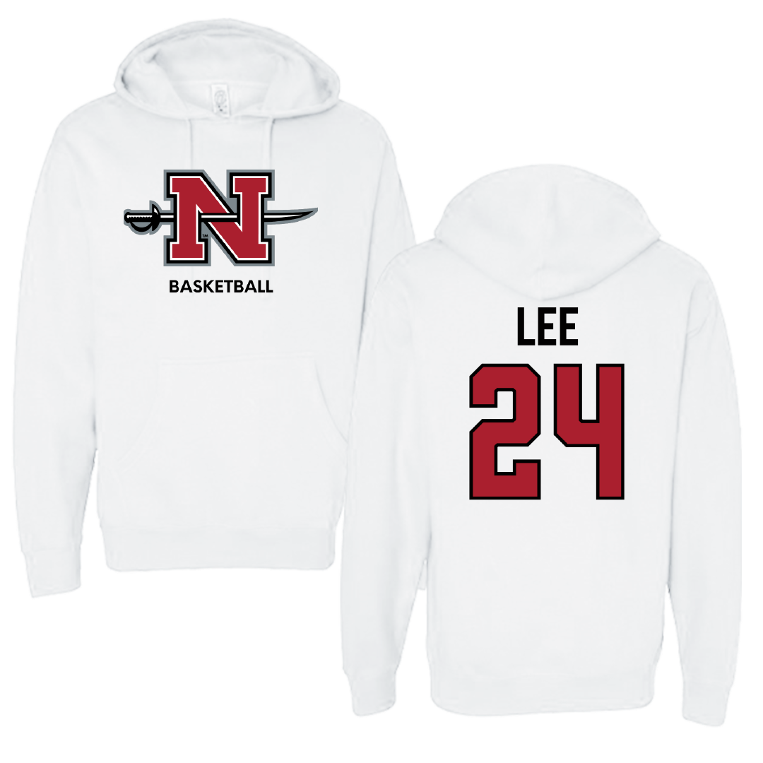 Nicholls State University Basketball (W) White Hoodie - #24 Khia Lee