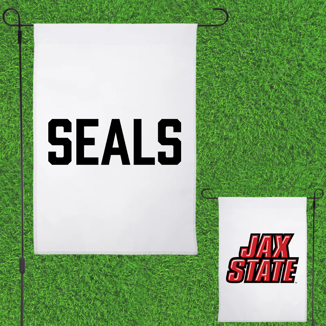 Jacksonville State University TF and XC White Garden Flag - Lydia Seals