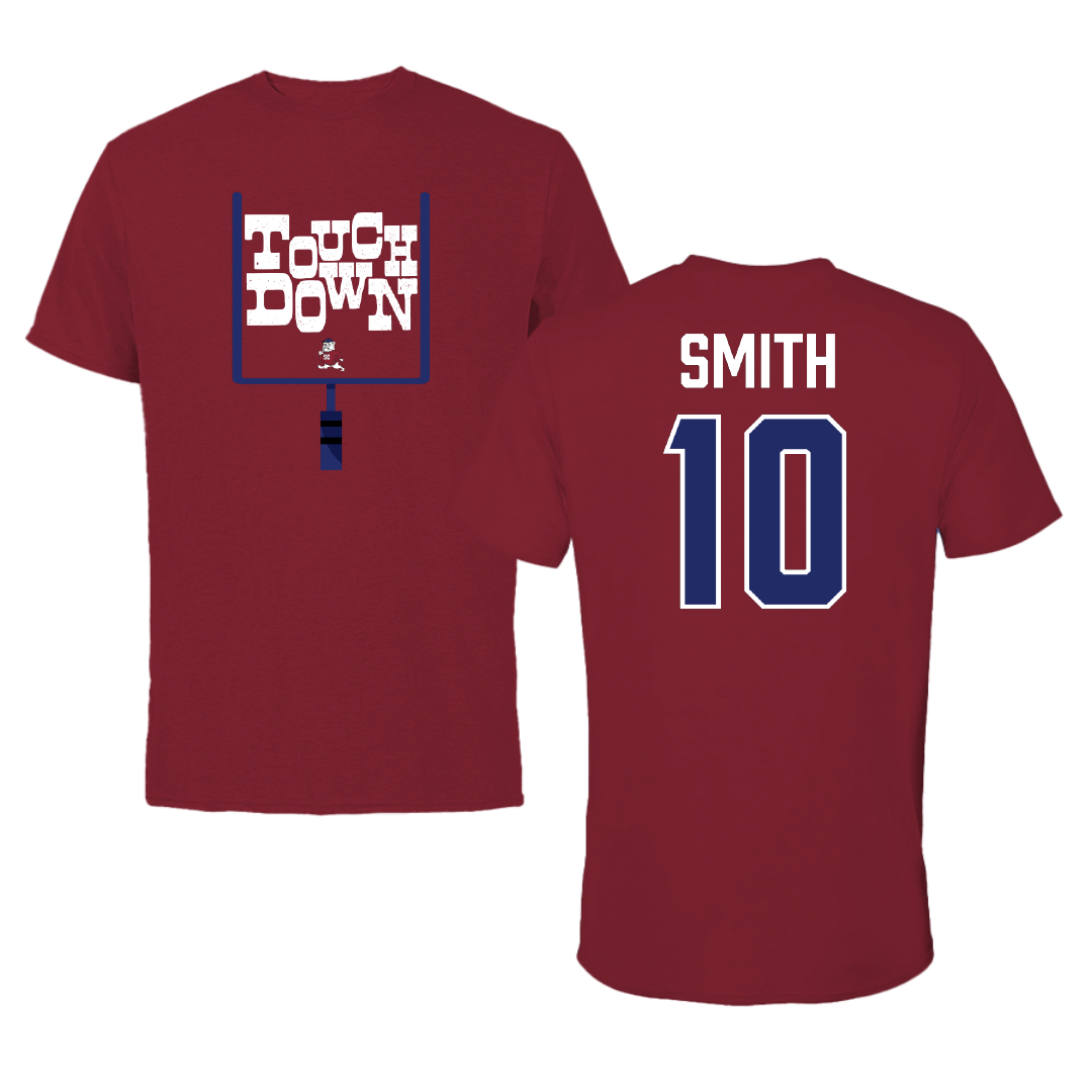 South Carolina State University Football Cardinal Touchdown Tee - #10 Tyler Smith