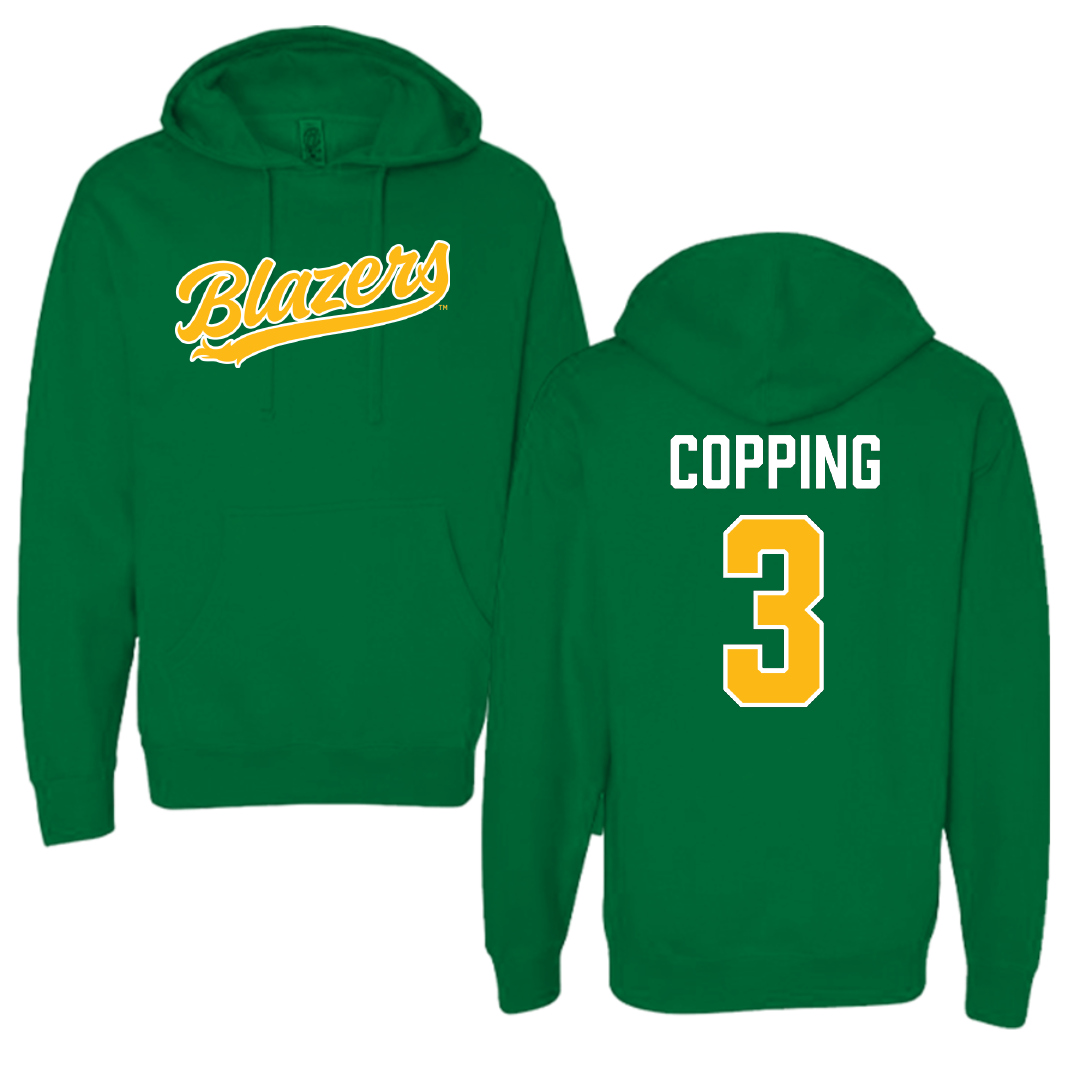 University of Alabama at Birmingham Beach Volleyball Green Hoodie - #3 Arden Copping