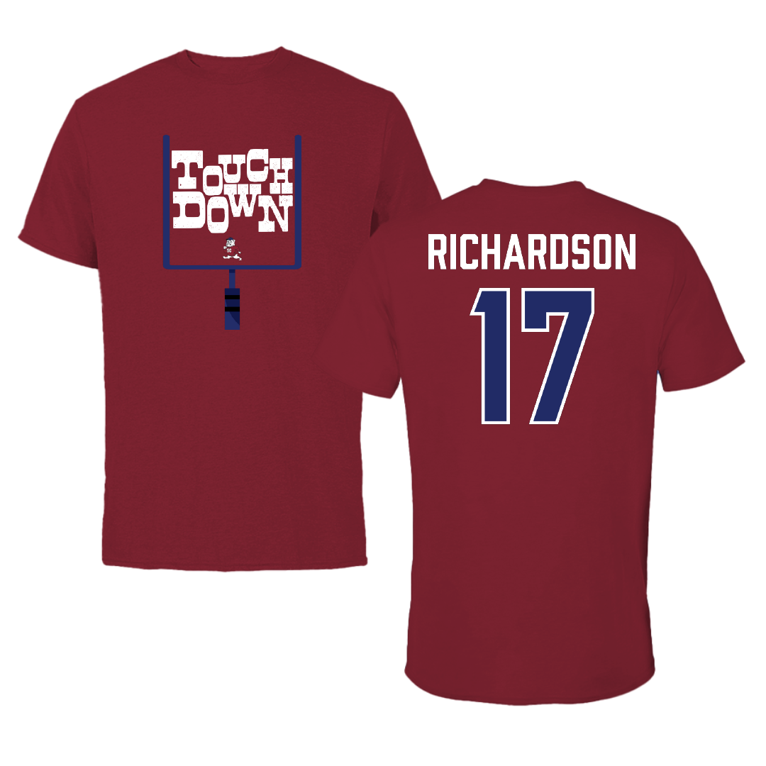 South Carolina State University Football Cardinal Touchdown Tee - #17 Malik Richardson