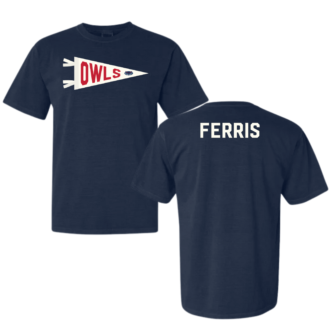 Florida Atlantic University Dance Navy Pennant Comfort Colors Tee - Caroline Ferris