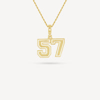 Gold Presidents Pendant and Chain - #57 Hunter Zambrano
