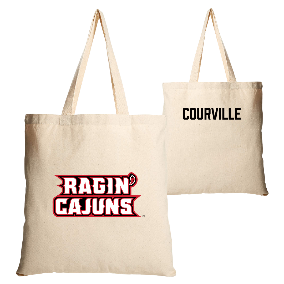 University of Louisiana at Lafayette TF and XC Tan Canvas Tote Bag - Juliana Courville