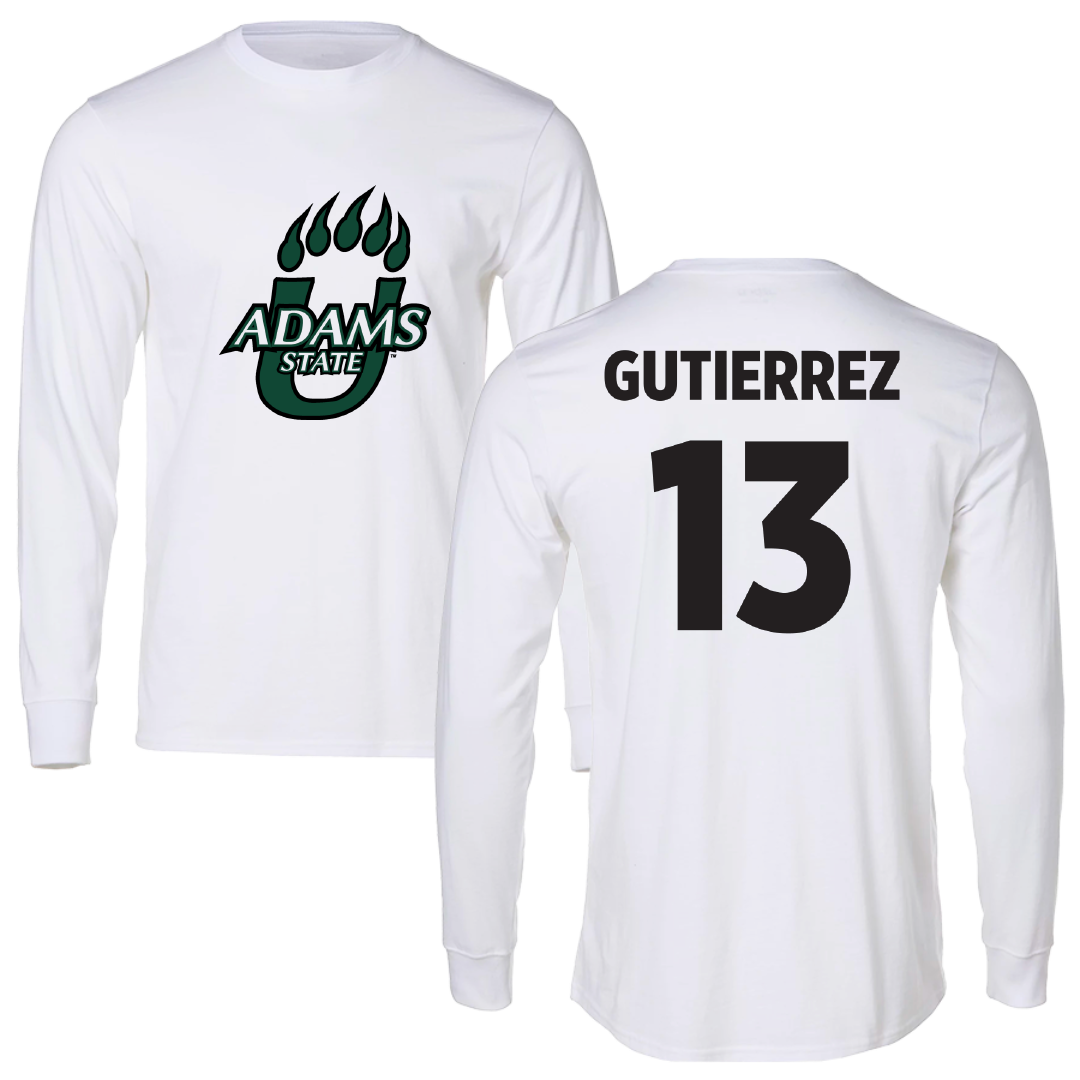Adams State University Football White Long Sleeve - #13 Xavier Gutierrez