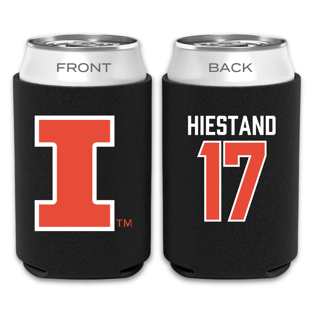 University of Illinois Soccer Black Can Cooler - #17 Sarah Hiestand