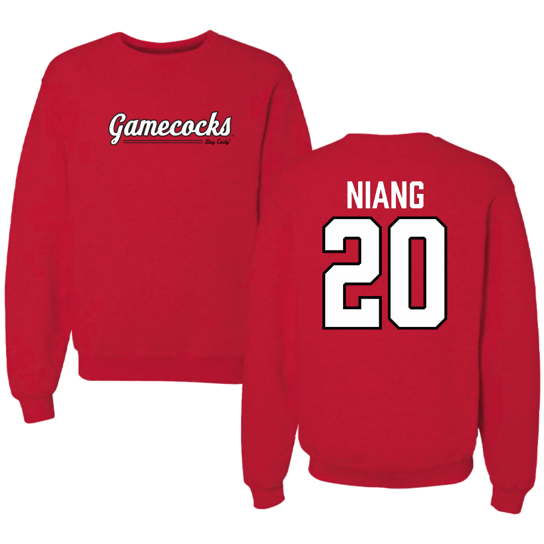 Jacksonville State University Basketball Red General Crewneck - #20 Gora Niang