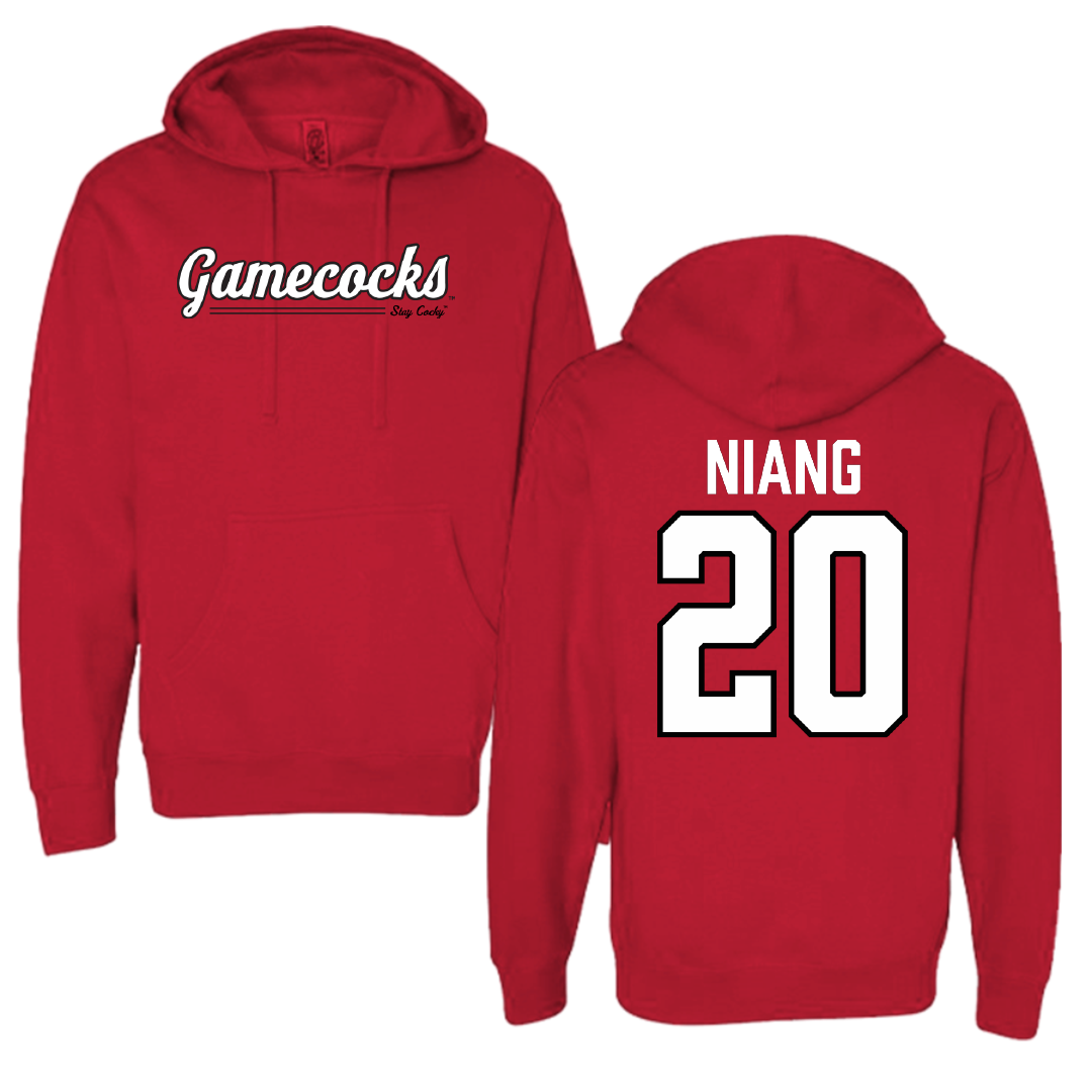 Jacksonville State University Basketball Red General Hoodie - #20 Gora Niang