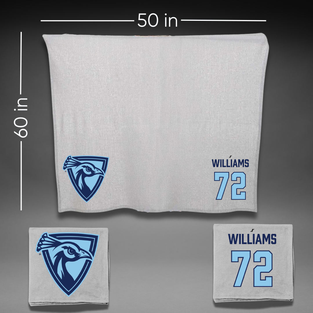 Upper Iowa University Football Gray Blanket - #72 Caleb Williams