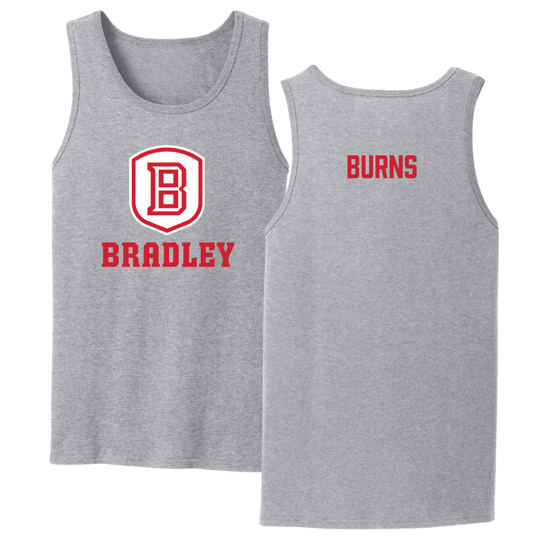 Bradley University TF and XC Sport Gray Tank Top - Oliver Burns