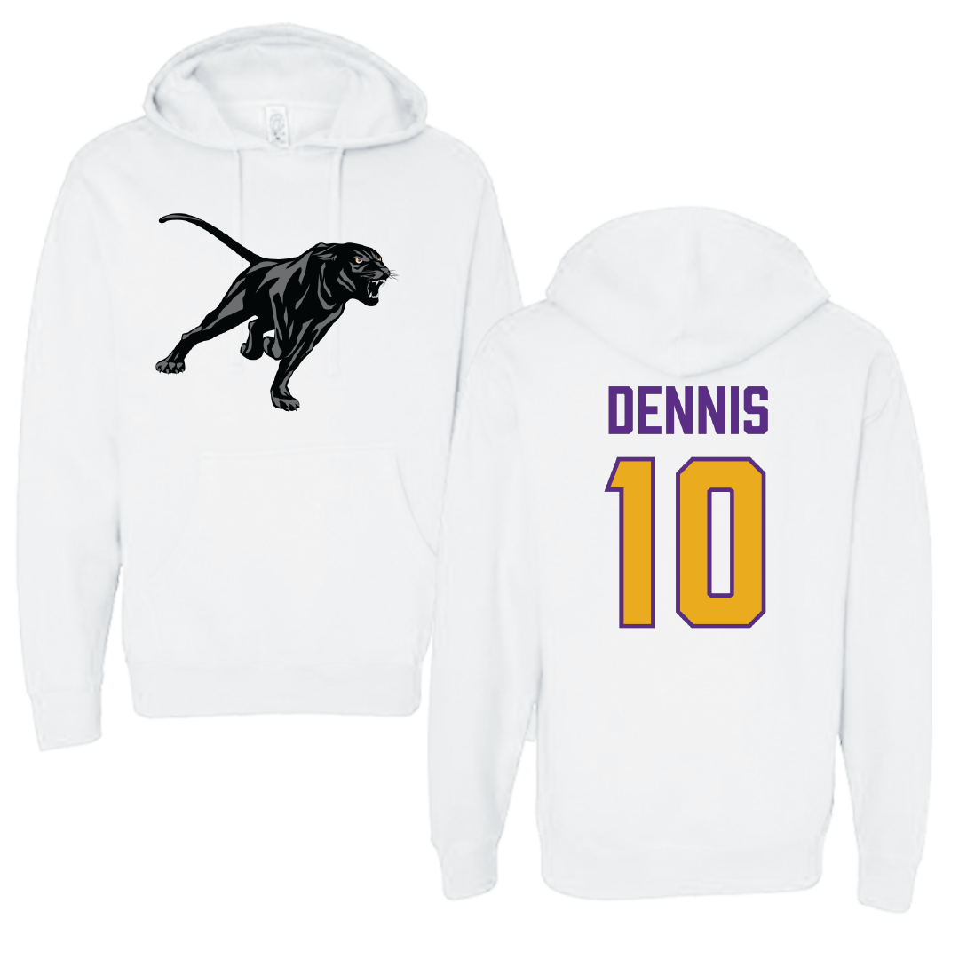 Prairie View A&M University Football White Hoodie - #10 Andre Dennis