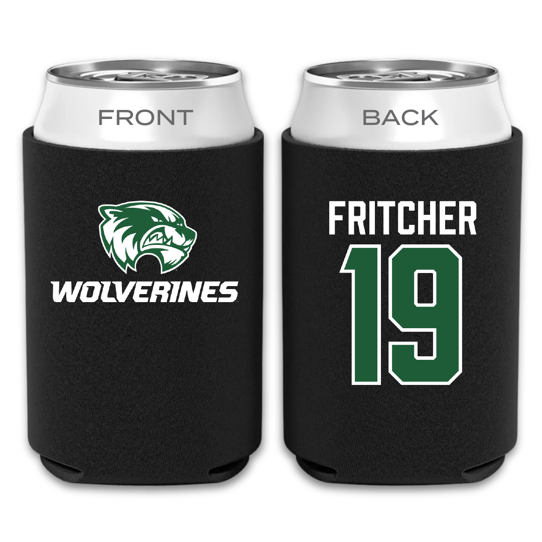Utah Valley University Soccer Black Can Cooler - #19 Alex Fritcher