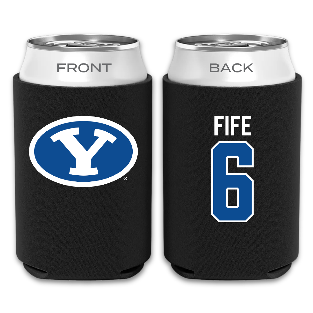 Brigham Young University Volleyball Black Can Cooler - #6 Jackson Fife