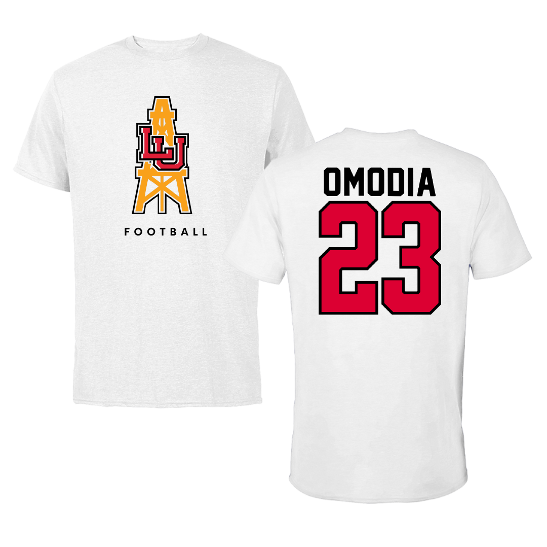 Lamar University Football White Tee - #23 Paul Omodia