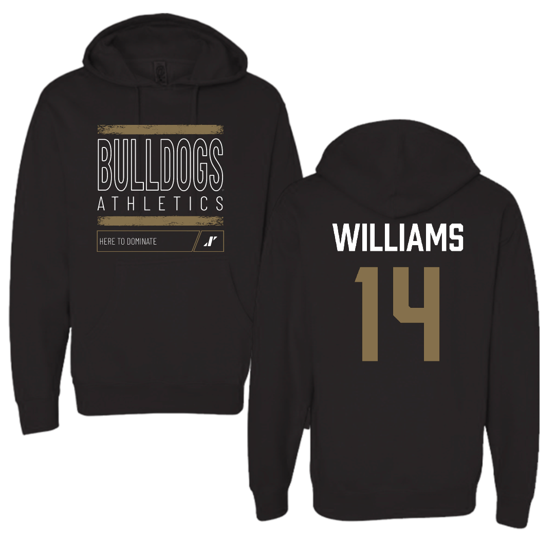 Bryant University Football Black Dominate Hoodie - #14 Ryan Williams