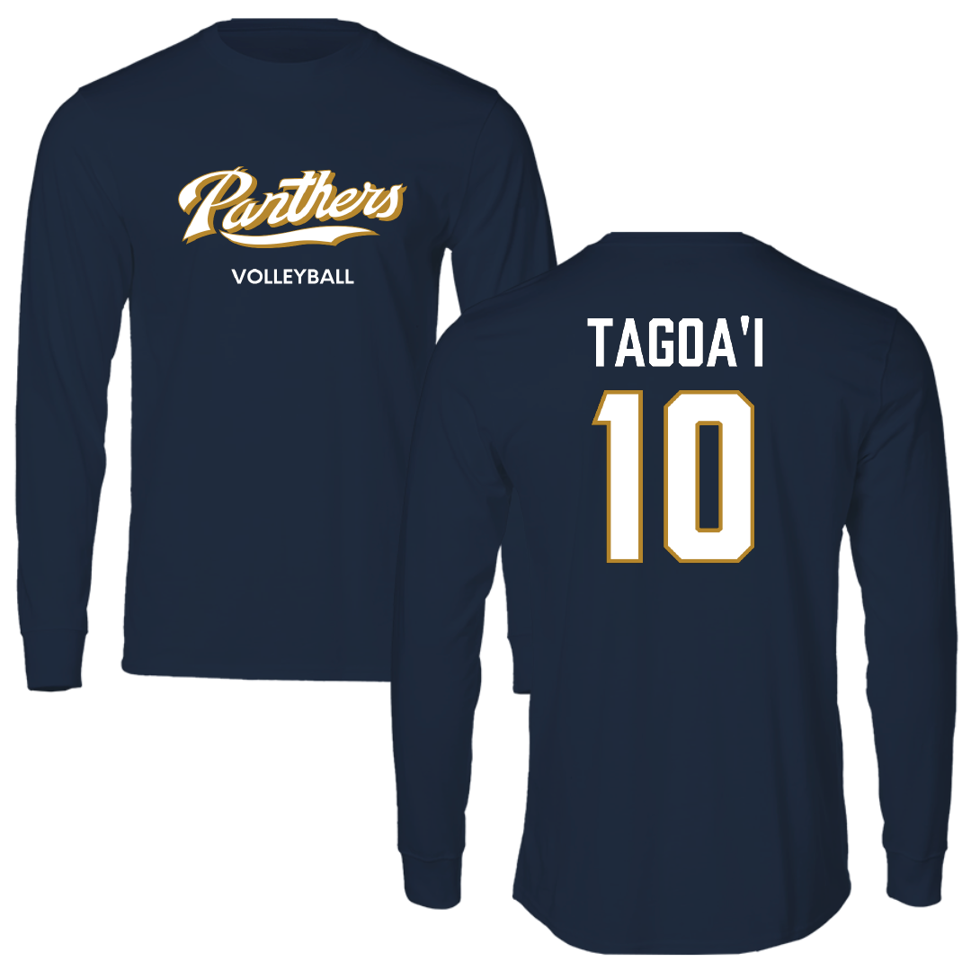 Florida International University Volleyball (W) Navy Long Sleeve - #10 Gianna Tagoa'i