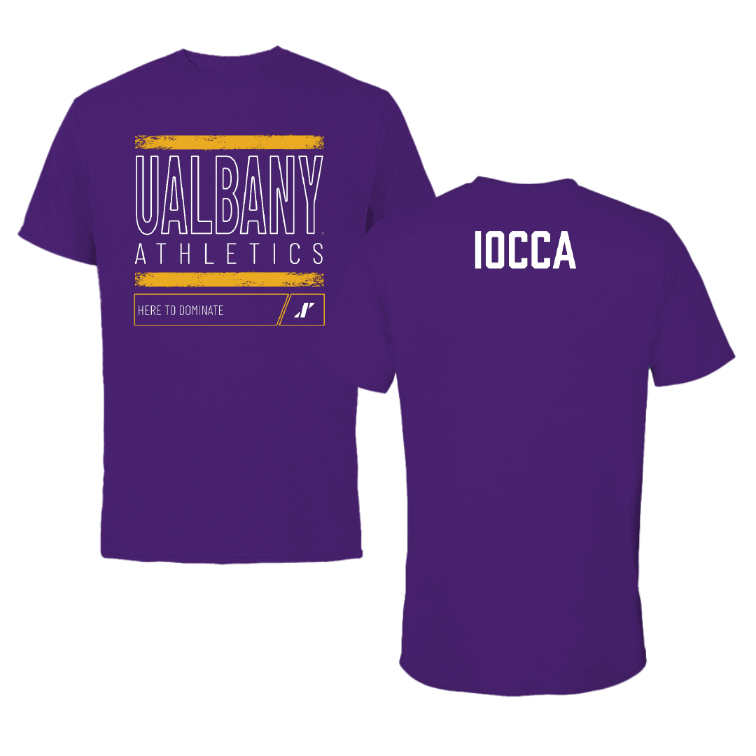 University at Albany TF and XC Purple Dominate Performance Tee - Katie Iocca
