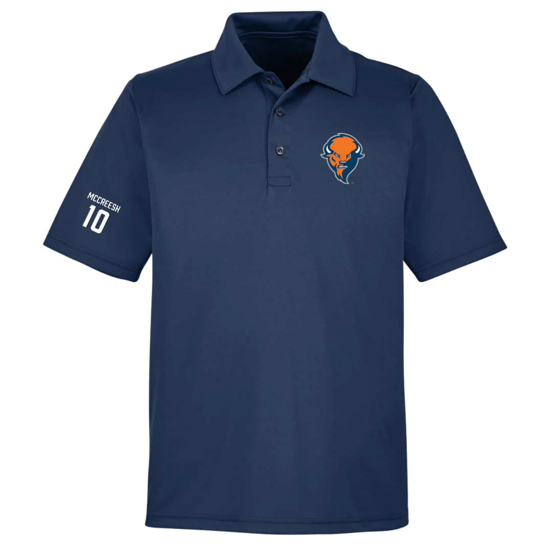 Bucknell University Basketball (M) Navy Polo - #10 Brandon McCreesh