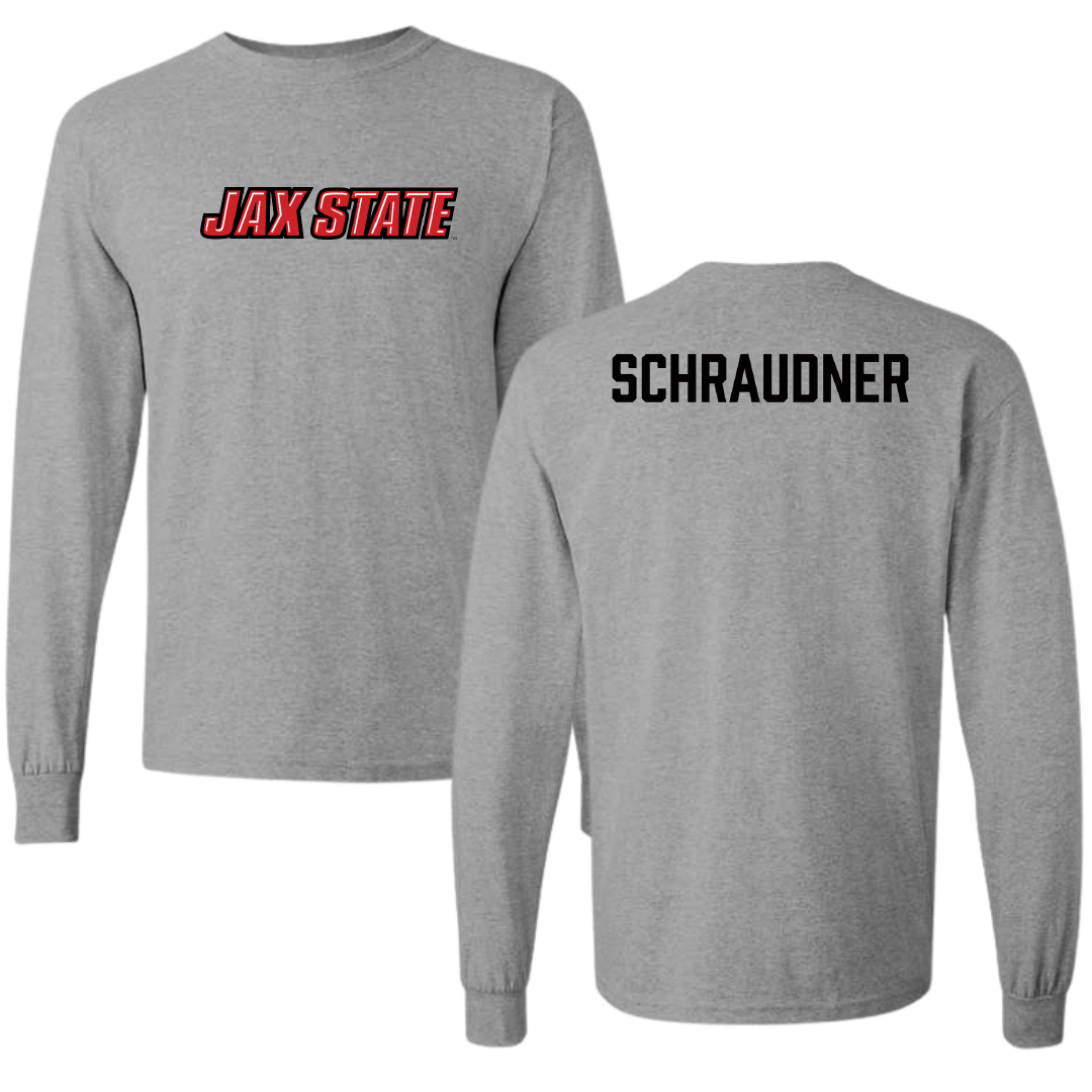 Jacksonville State University TF and XC Sport Gray Long Sleeve - Trinity Schraudner