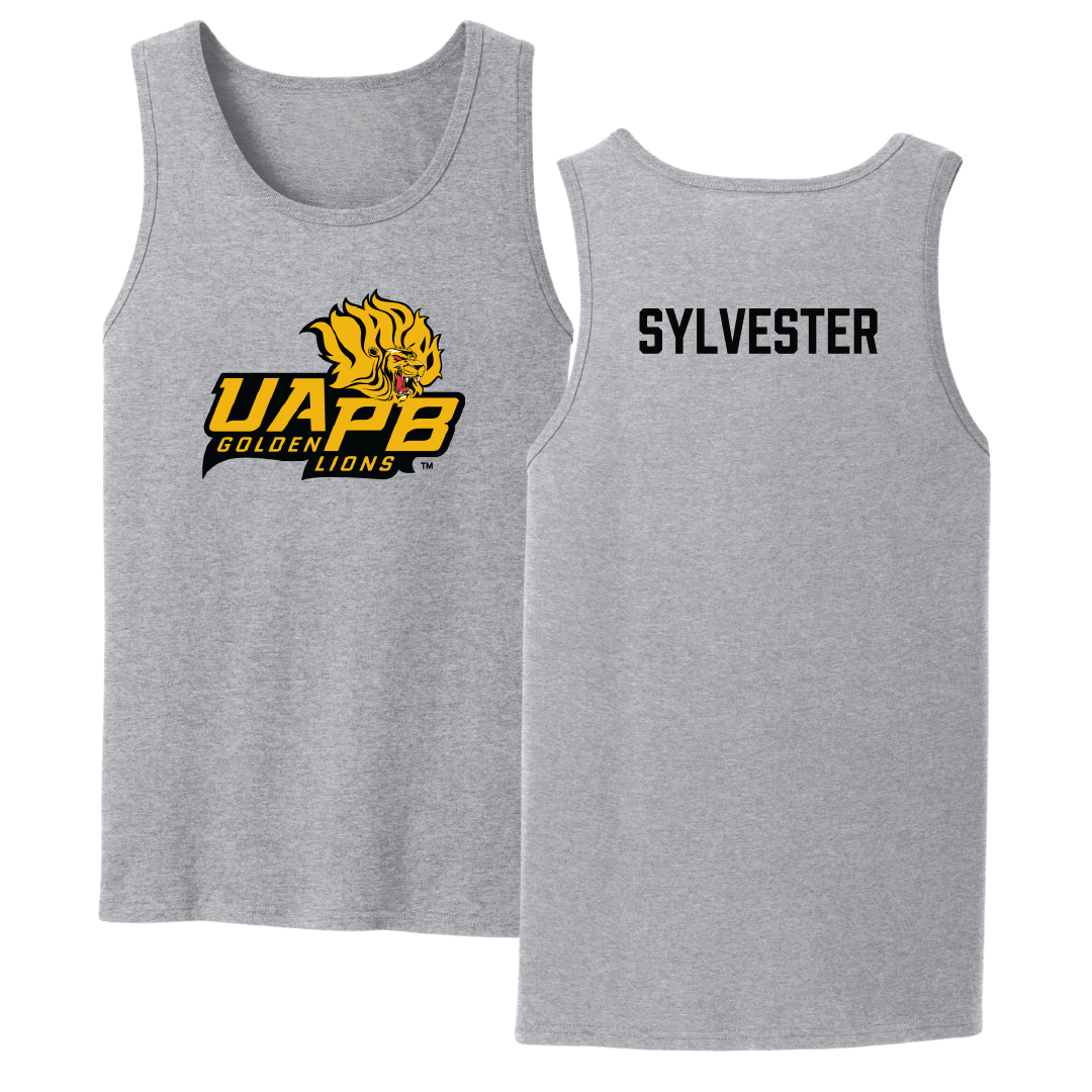 University of Arkansas-Pine Bluff TF and XC Sport Gray Tank Top - Jared Sylvester