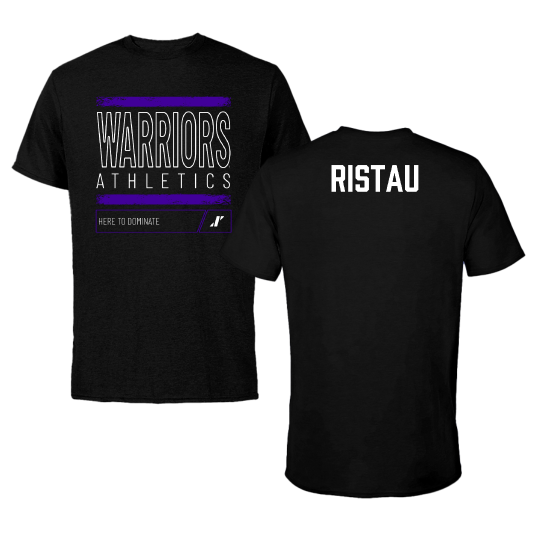 Winona State University Tennis Black Dominate Tee - Lainy Ristau