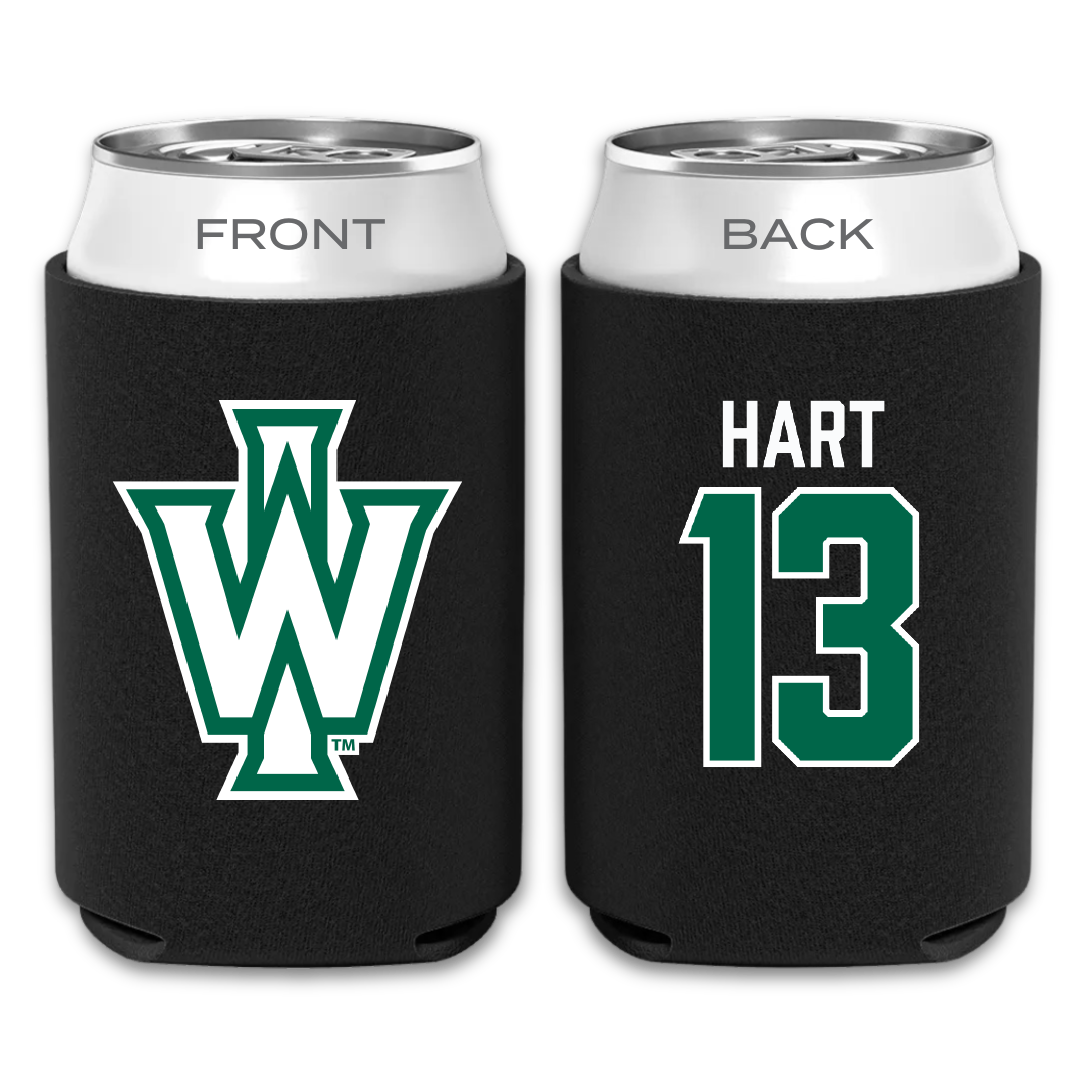 Illinois Wesleyan University Football Black Can Cooler - #13 Shyne Hart