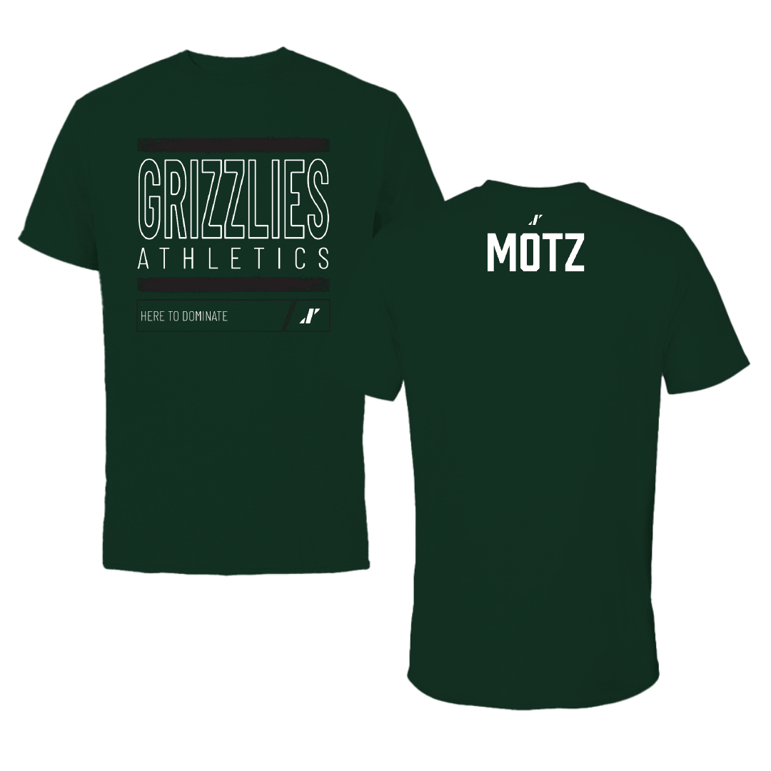 Adams State University Football Forest Green Dominate Performance Tee - Michael Motz