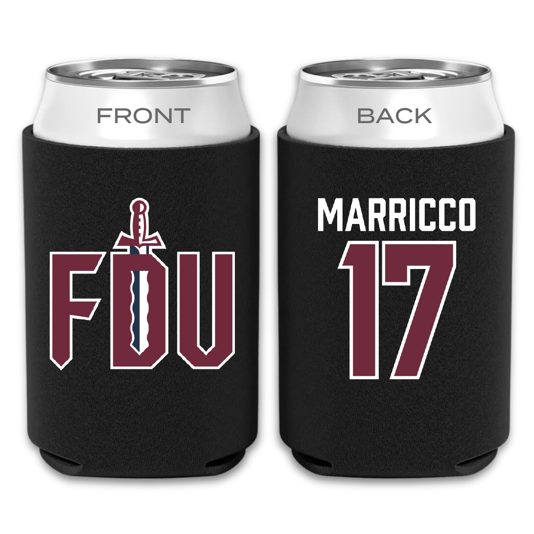 Fairleigh Dickinson University-Metropolitan Campus Soccer Black Can Cooler - #17 Madeline Marricco