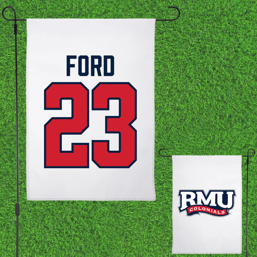 Robert Morris University Basketball White Garden Flag - #23 Chris Ford