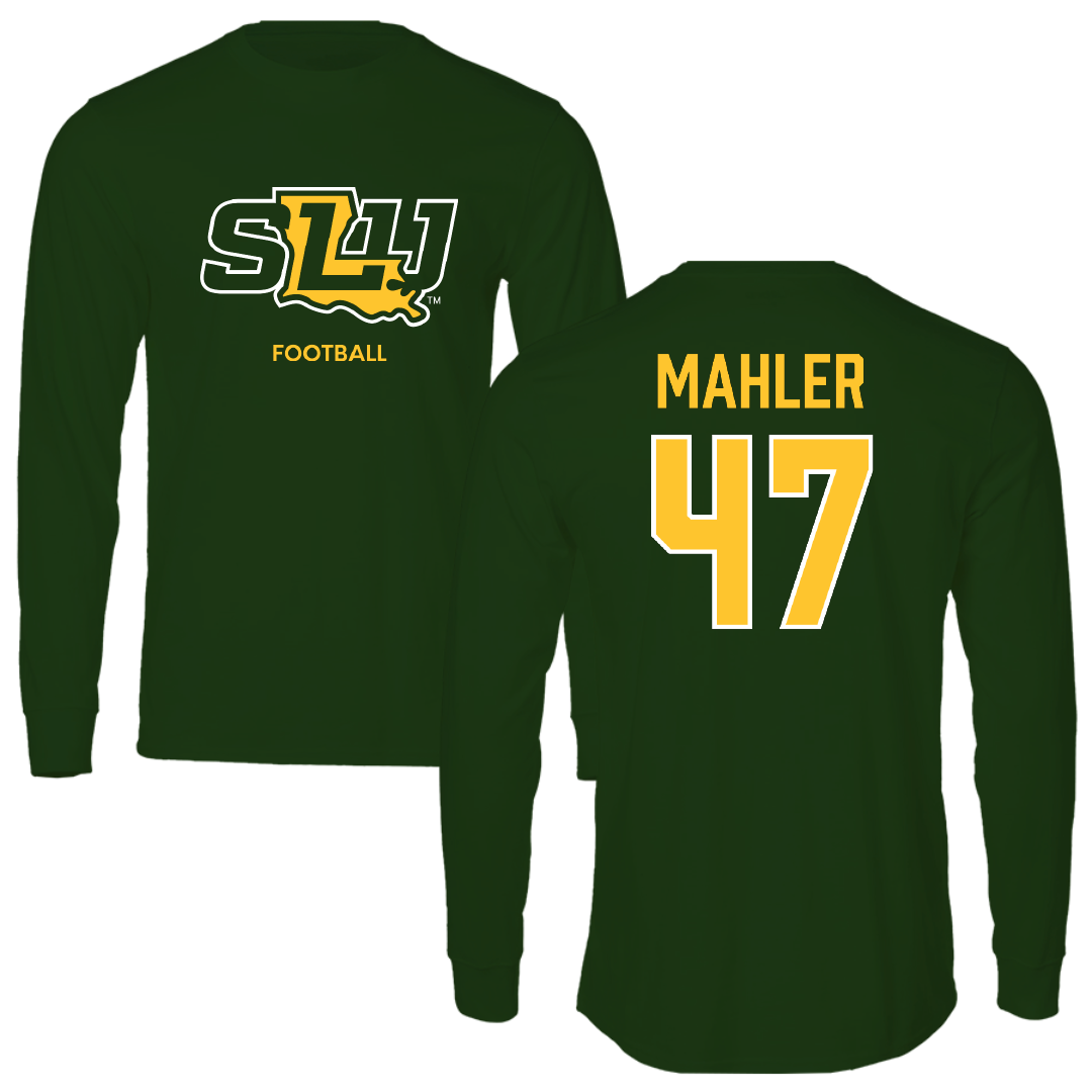 Southeastern Louisiana University Football Forest Green Long Sleeve - #47 Alec Mahler