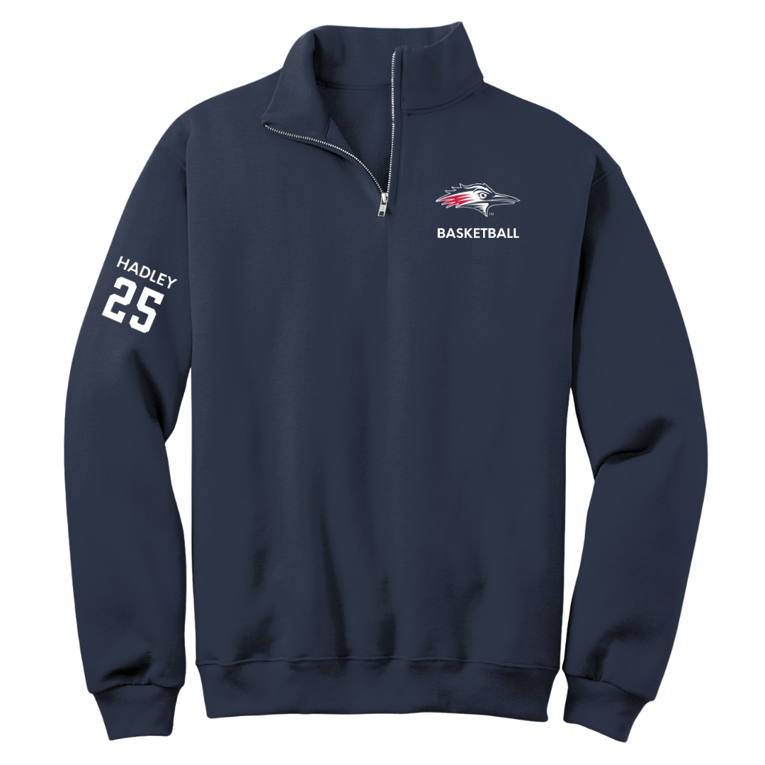 Metropolitan State University of Denver Basketball (M) Navy Quarter-Zip - #25 Blake Hadley