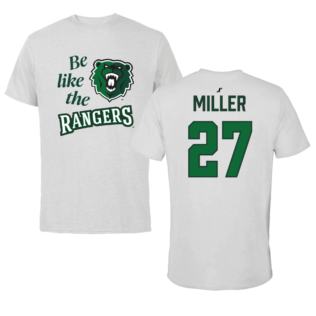 University of Wisconsin-Parkside Baseball Light Gray Be Like Us Performance Tee - #27 Brennen Miller