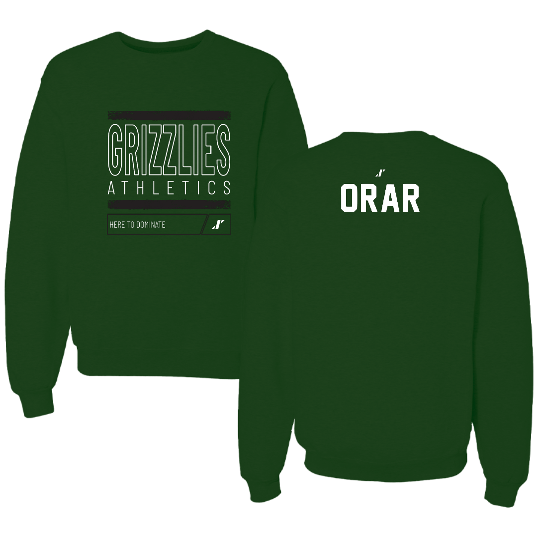 Adams State University TF and XC Forest Green Dominate Crewneck - Aron Orar