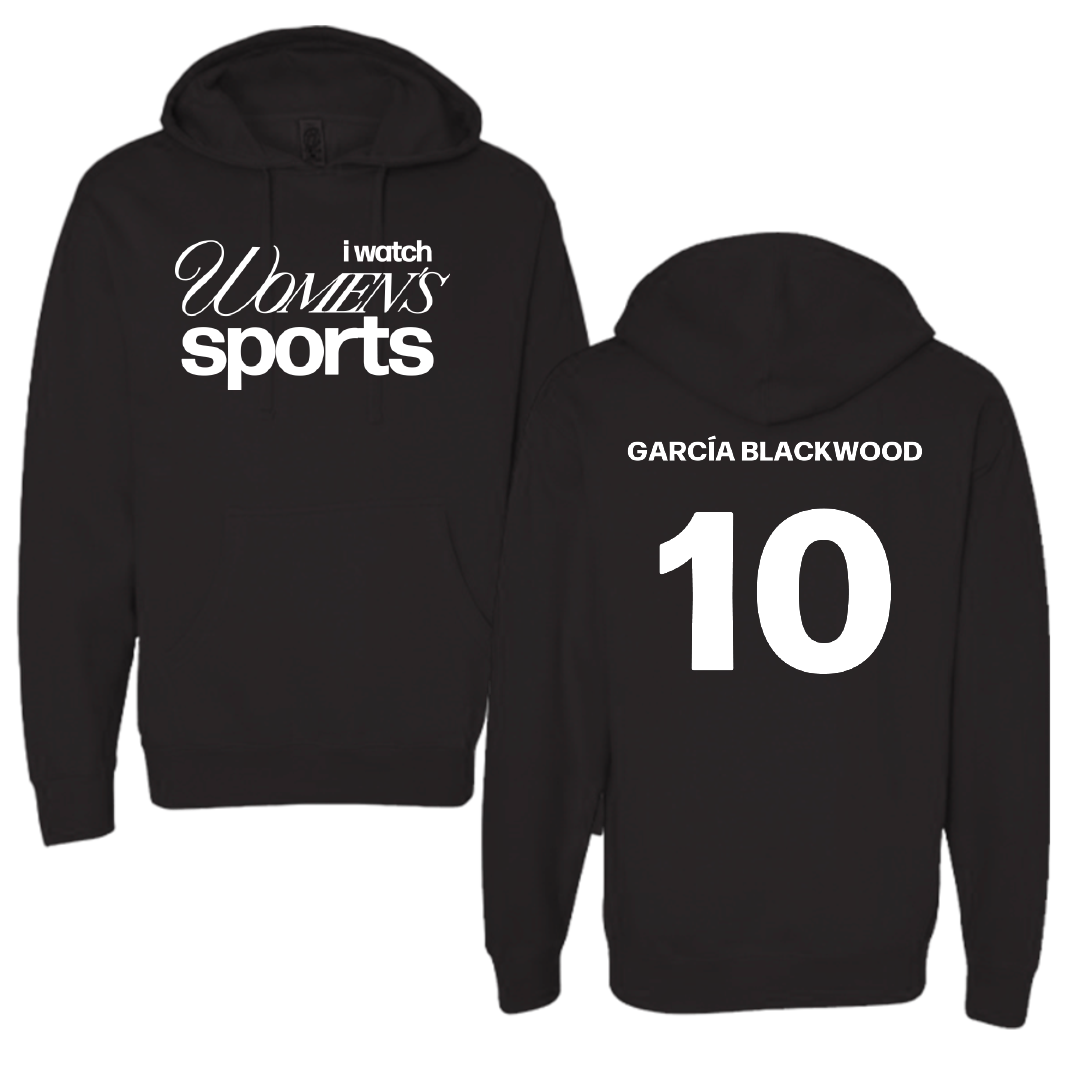 Fairleigh Dickinson University-Metropolitan Campus Basketball Black WHM Hoodie - #10 Dominique García Blackwood