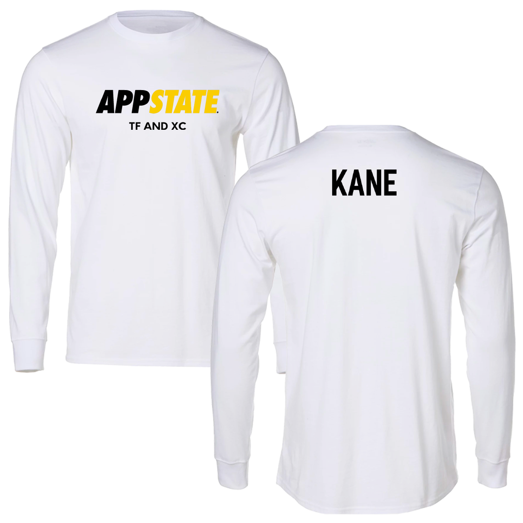 Appalachian State University TF and XC White Block Long Sleeve - Karsyn Kane