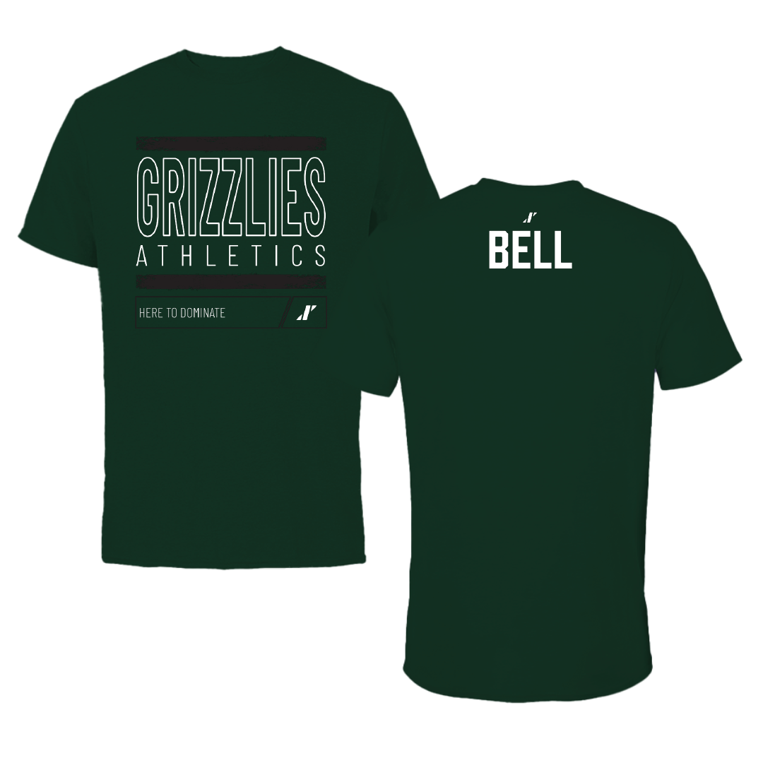 Adams State University Football Forest Green Dominate Tee - Brandyn Bell