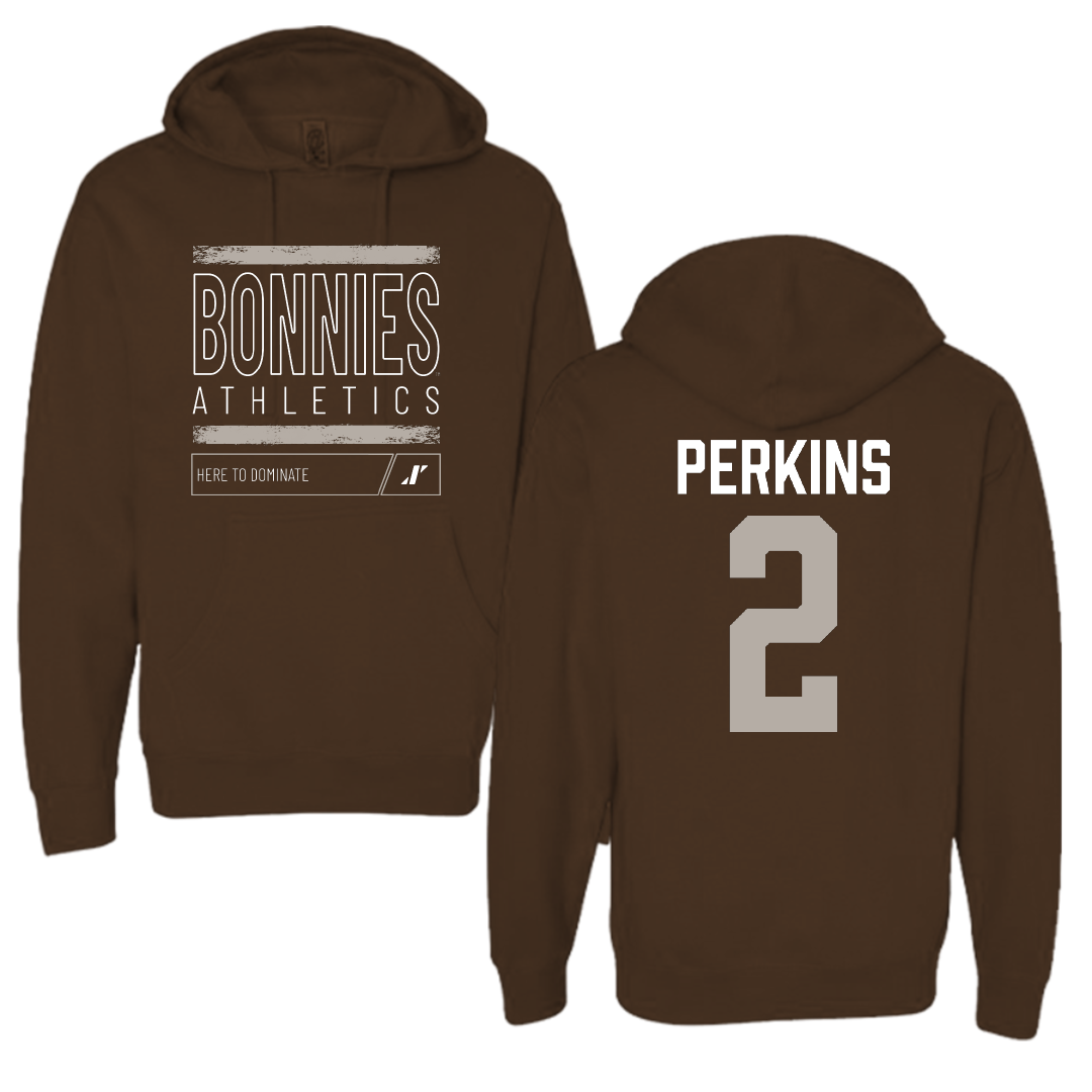 St. Bonaventure University Softball Brown Dominate Hoodie - #2 Reanna Perkins