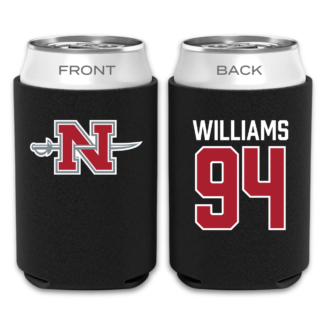 Nicholls State University Football Black Can Cooler - #94 Nick Williams