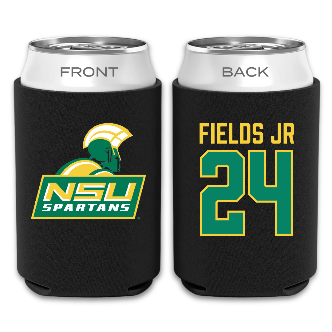 Norfolk State University Basketball Black Can Cooler - #24 Chris Fields Jr