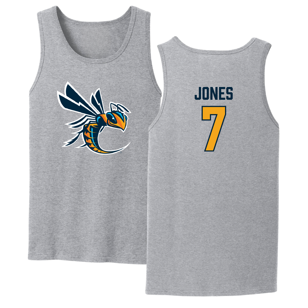 Cedarville University Softball Sport Gray Tank Top - #7 Madison Jones