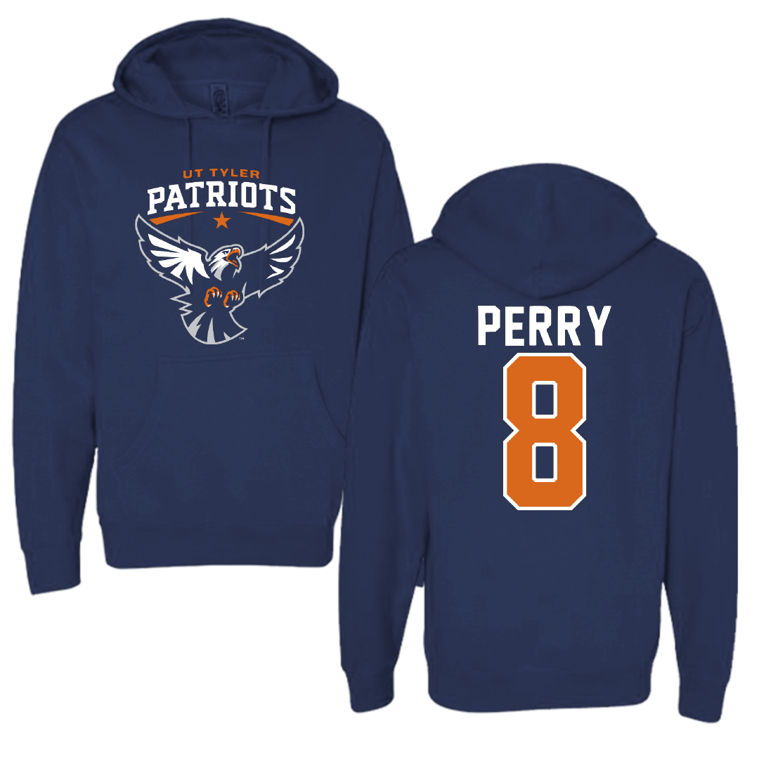 The University of Texas at Tyler Volleyball Navy Hoodie - #8 Autumn Perry