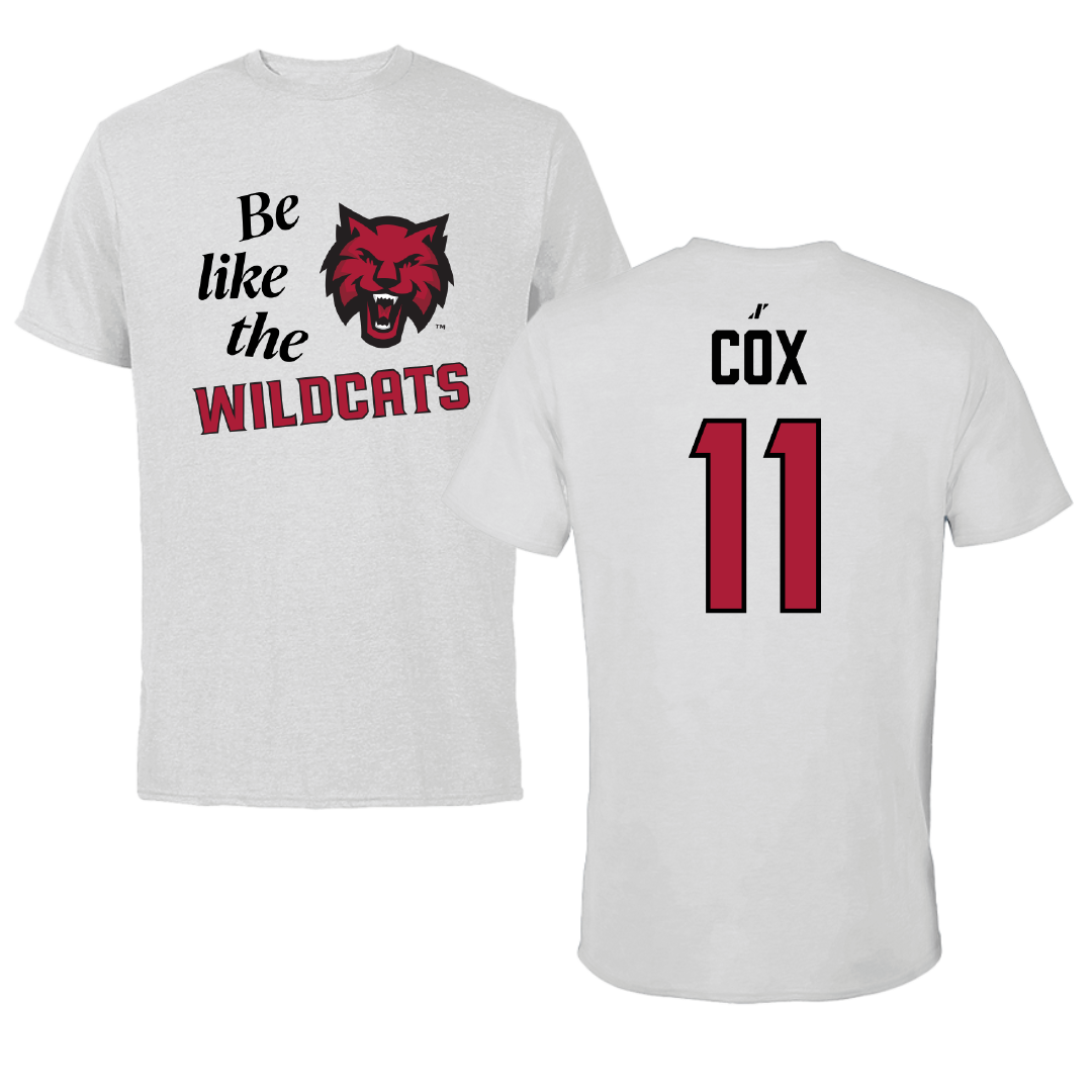 Central Washington University Volleyball Light Gray Be Like Us Tee - #11 Lacy Cox