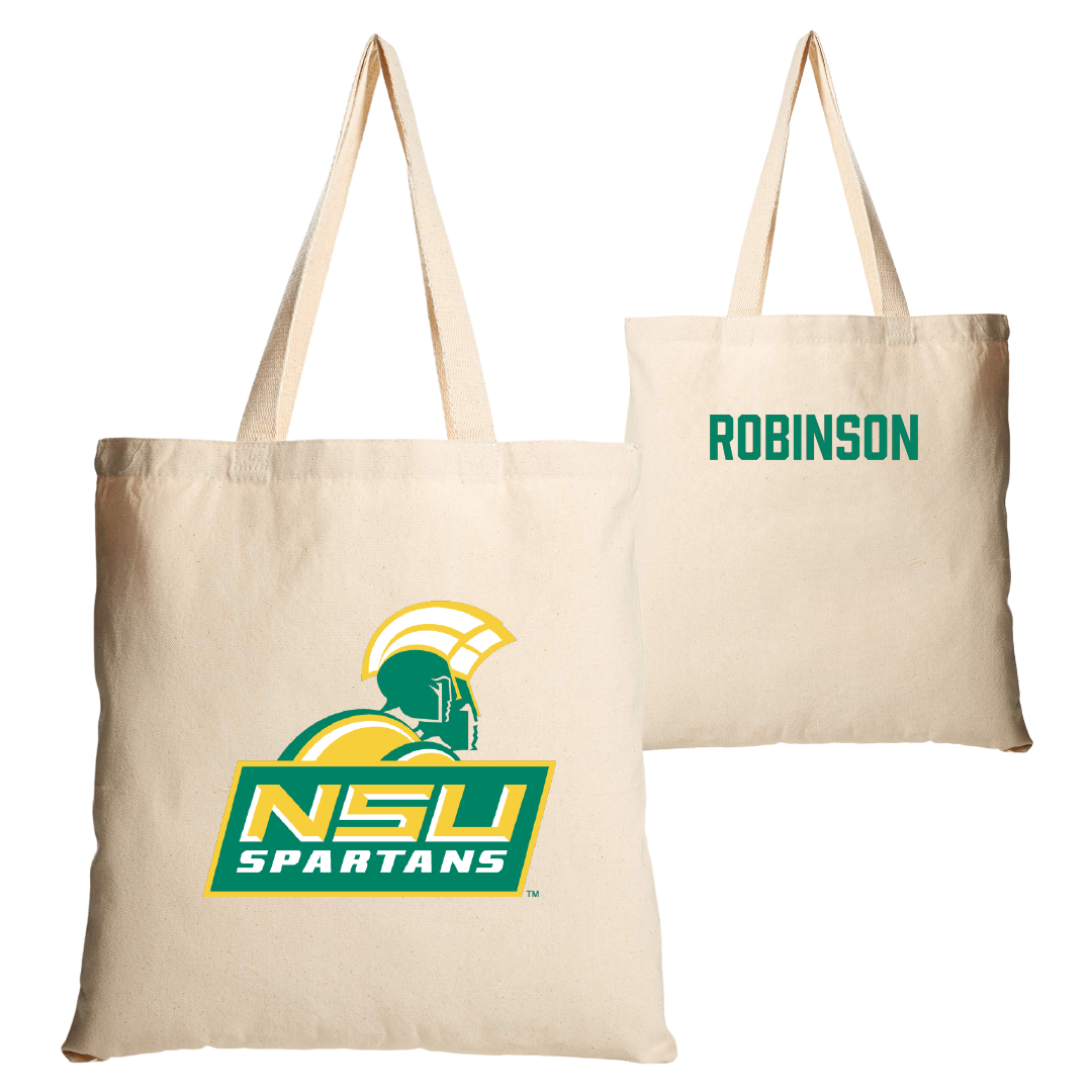 Norfolk State University TF and XC Tan Canvas Tote Bag - Brooklyn Robinson