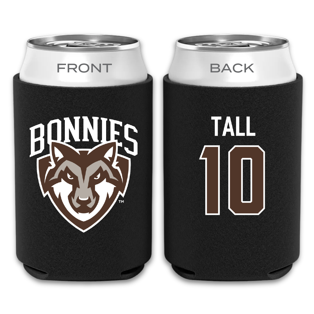 St. Bonaventure University Soccer Black Can Cooler - #10 Mo Tall